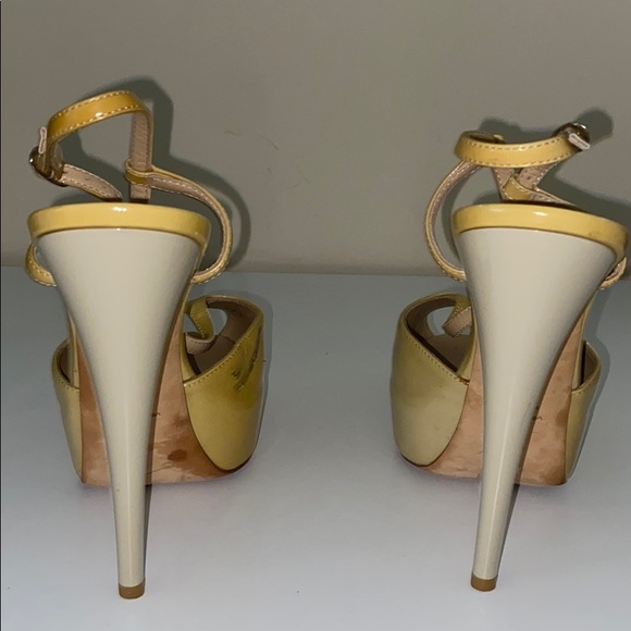 Giuseppe Zanotti peep toe 2 color Platform Strappy Heel Pumps Patent Leather - Picture 7 of 12